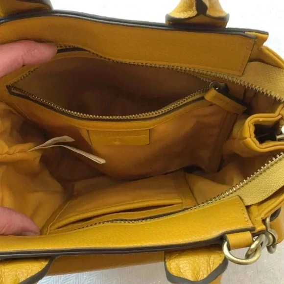 3-1 Philip Lim for Target yellow faux leather handbag with crossbody strap. - Picture 8 of 12